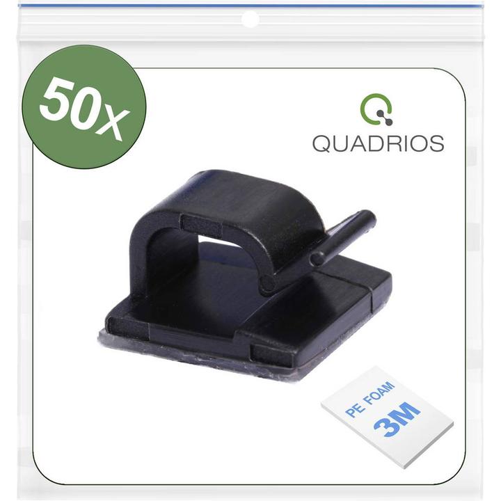 Actual product image Quadrios 25CA476 Kabelclip selbstklebend 25CA476 Bündel-Ø-Bereich 1 bis 7 mm S