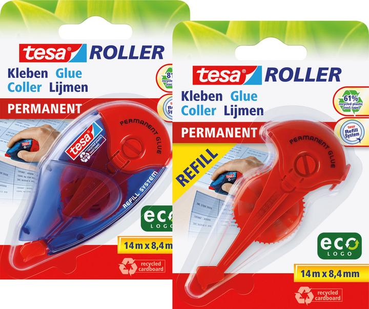 Actual product image tesa Adhesive roller permanent, refillable