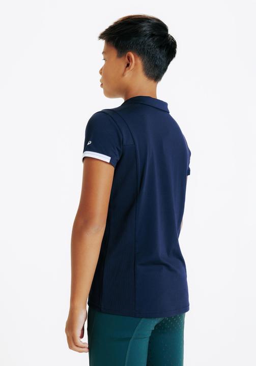 Actual product image Fouganza Reit-Poloshirt Club kurzarm marineblau (140)