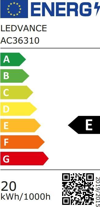 Energie-Label Osram T9 LED (G10q, 20 W, 2200 lm, 1 x, E)