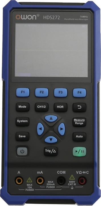 Owon Oscilloscopio LCD con multimetro, HDS272, 2 canali, 70 MHz