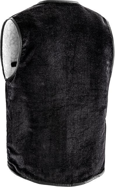 Produktbild Runnex teXXor® Breitcordweste VEGA schwarz Gr. S (S)