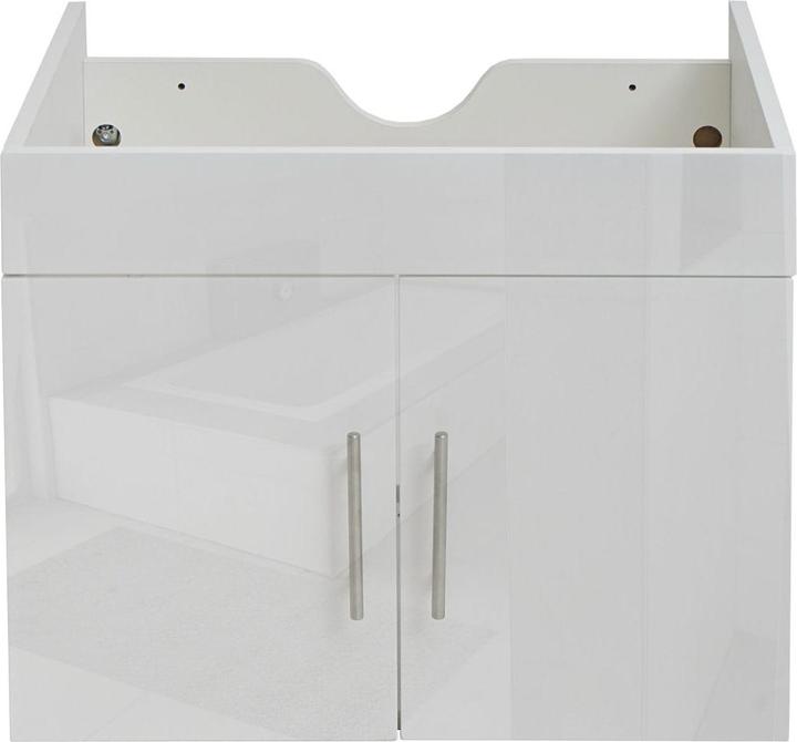 Immagine prodotto Mendler Mobiletto per lavabo, mobile base per lavabo Mobili da bagno, bianco lucido 60 cm (60 x 46 x 48 cm)