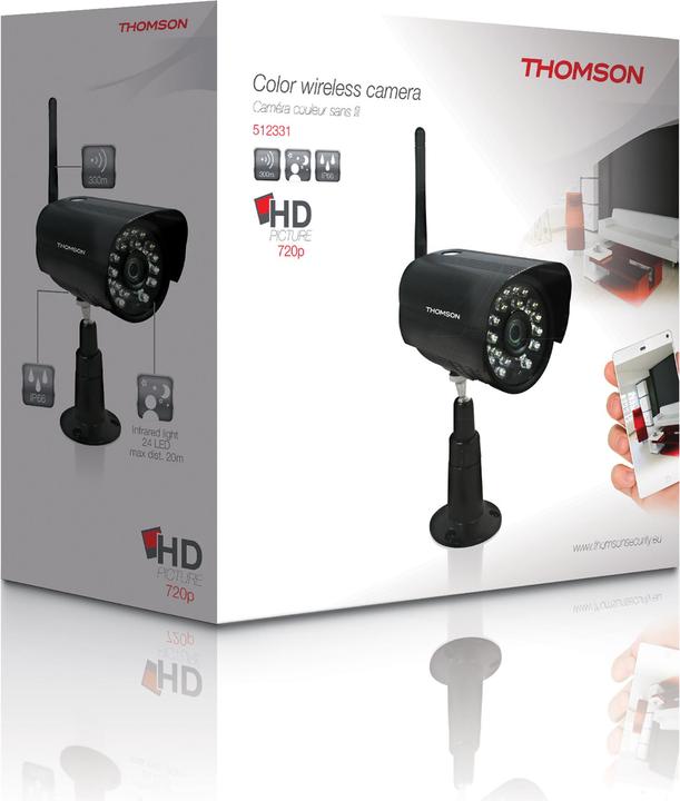 Produktbild Thomson 512331 Funk-Zusatzkamera 1280 x 720 Pixel 2.4 GHz (1280 x 720 Pixels)