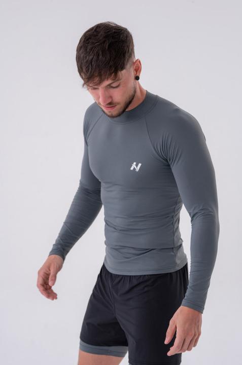 Actual product image Nebbia Functional T-shirt with long sleeves "Active" 328 grey (M)