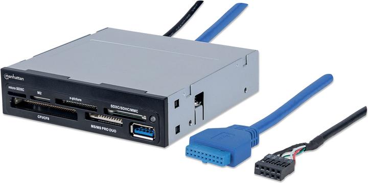 Produktbild Manhattan USB 2.0/3.0, 48-in-1 Smart Card 20-pin/9-pin,. (USB)
