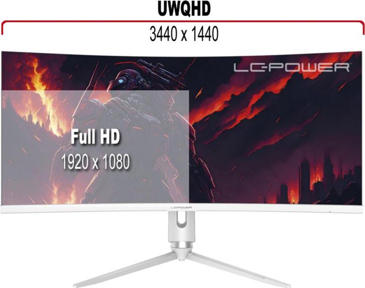 Image du produit LC-Power LC-M34-Q-C-PRO (3440 x 1440 pixels, 34")