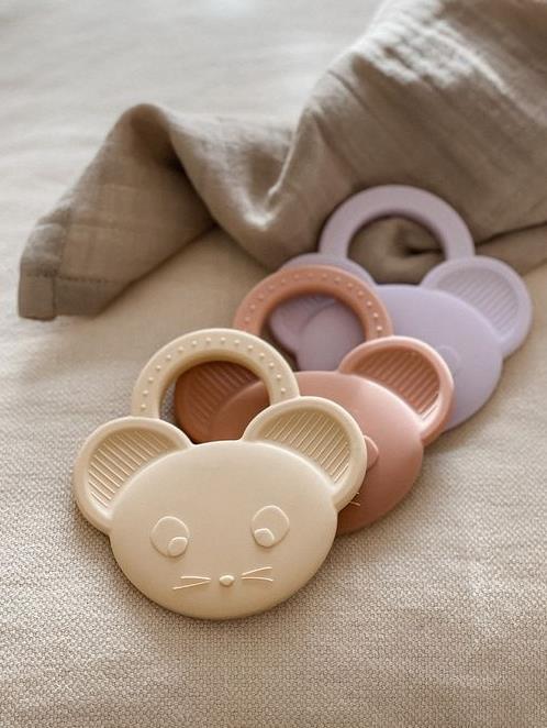 Actual product image Liewood Gemma Mouse Chewy Clutching Toy Light Lavender