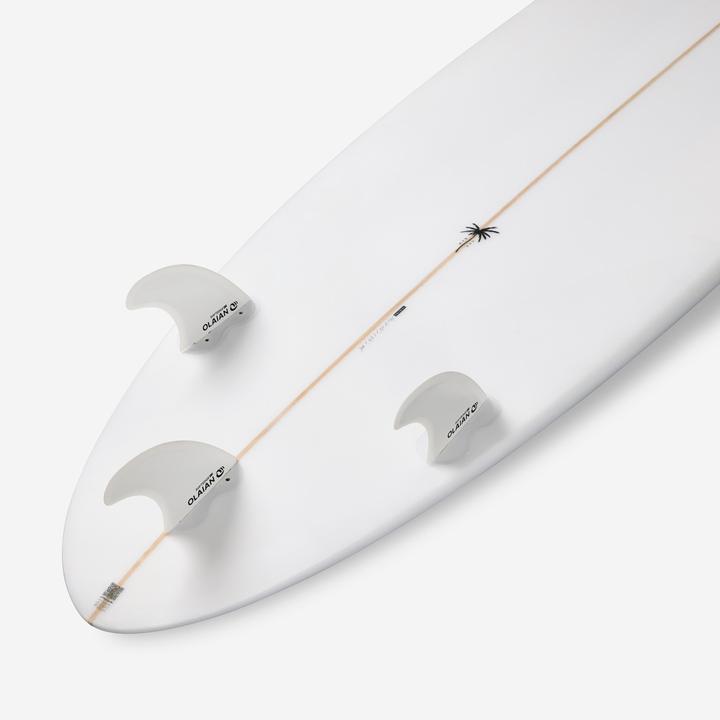 Image du produit Olaian Planche de surf hybride en résine 7' 49L avec 3 ailerons - beige (7')