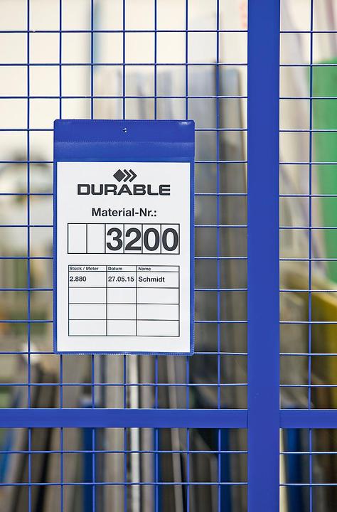 Produktbild Durable Kennzeichnungstaschen magnetisch Neodym (Hoch, 10 x)