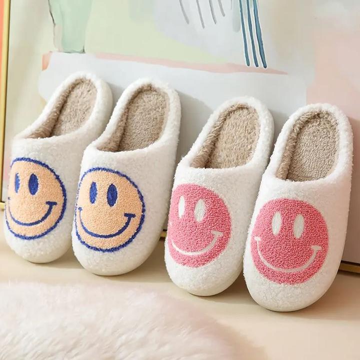 Image du produit PhoneLook Pantoufles d'hiver douillettes et chaudes Smiley taille 37-38 /jaune (37)