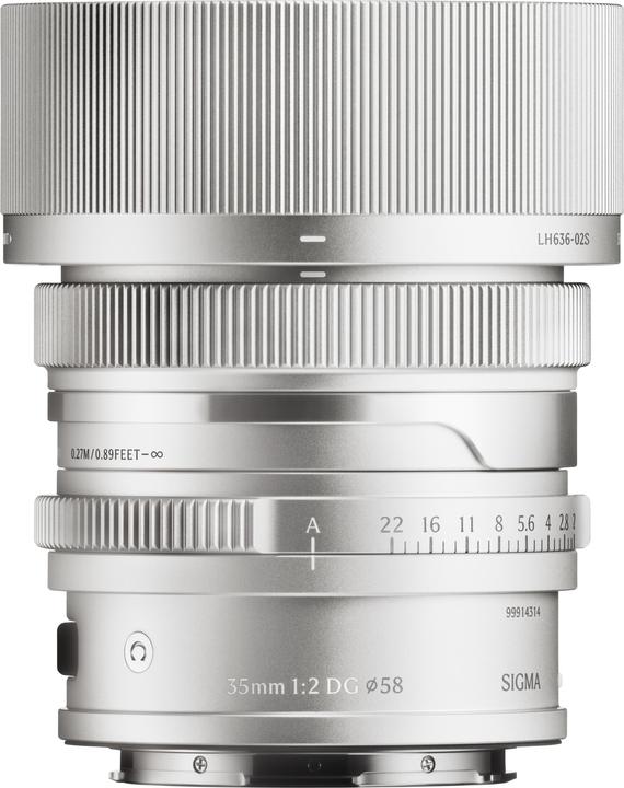 Actual product image Sigma 35mm F2,0 DG | Contemporary (L-Mount) (Silver) (Sigma SA, full size)