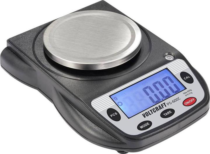 Image du produit Voltcraft PS-600C Balance de précision Capacité de pesée (max.) 600g Précision 0.01g Alimentation par pile Sch