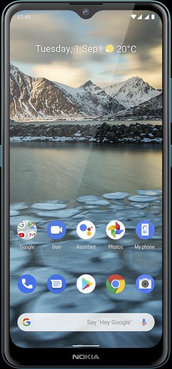 Actual product image Nokia 2.4 (32 GB, Blue, 6.50", Hybrid Dual SIM, 13 Mpx, 4G)