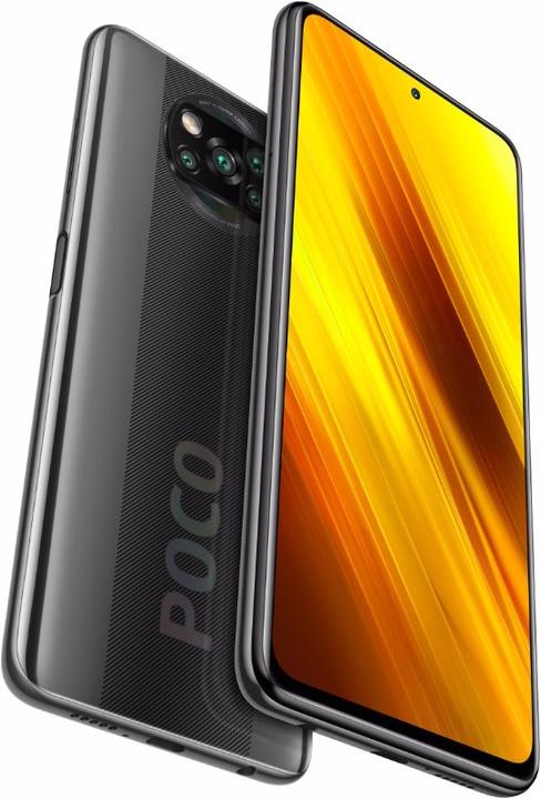 Produktbild Xiaomi Poco X3 (128 GB, Shadow Grey, 6.67", Hybrid Dual SIM, 64 Mpx, 4G)