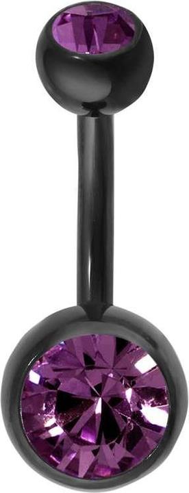 Produktbild Bijouteria Bauchpiercing (Titan, Kristall, PVD Beschichtung)