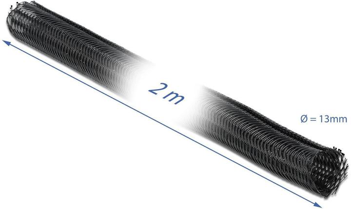 Produktbild Delock Geflechtskabelschlauch (Kabelschlauch, 200 cm)