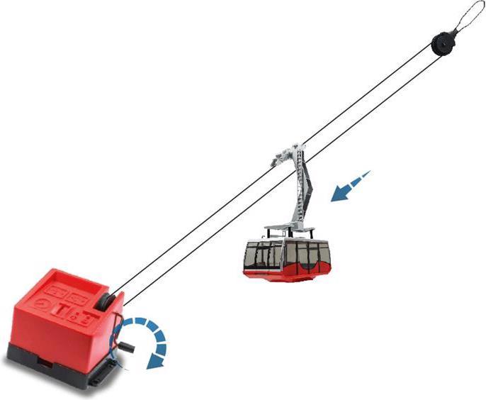 Actual product image Jägerndorfer Aerial tramway 1 gondola manual operation