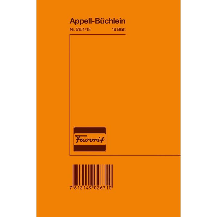 Immagine prodotto Favorit Libretto d'appello (18 x)