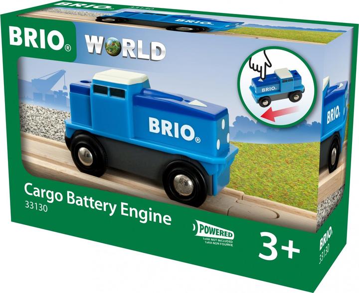 Image du produit Brio Locomotive de fret à batterie bleue