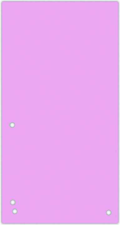 Donau dividers, cardboard, 1/3 a4, 235x105mm, 100pcs, light pink