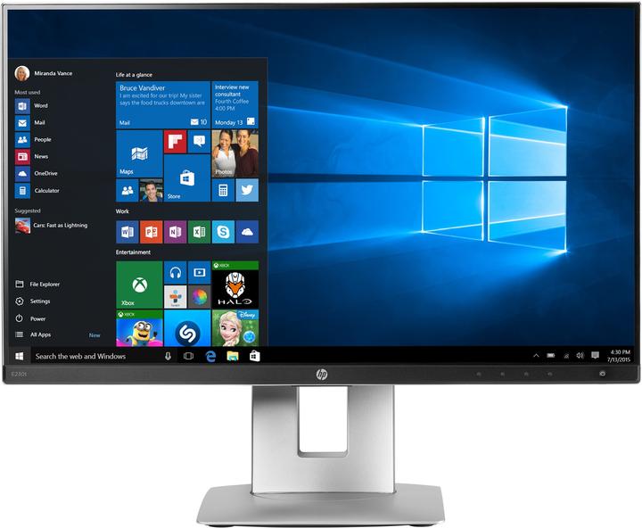 Produktbild HP EliteDisplay E230t (1920 x 1080 Pixel, 23")