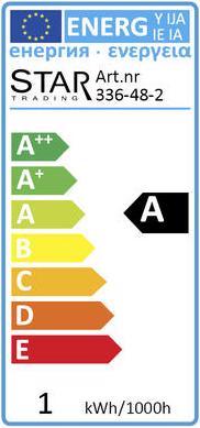 Energy Label Star Trading For party light chain (E27, 1 W, 15 lm, 1 x, G)