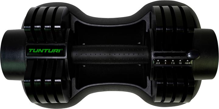 Actual product image Tunturi Verstellbare Selector Kurzhantel (1 x 2.5 kg - 12.5 kg)