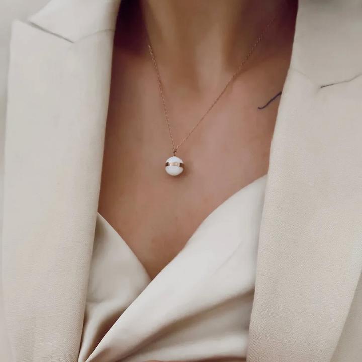 Image du produit Daniel Wellington Collier Aspiration en or rose (Acier inoxydable, Émail)