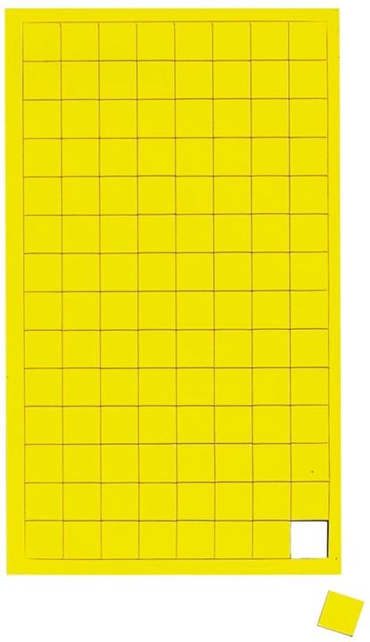 Produktbild Maul Magnetsymbole Quadrat 10x10mm gelb VE=112 Stück