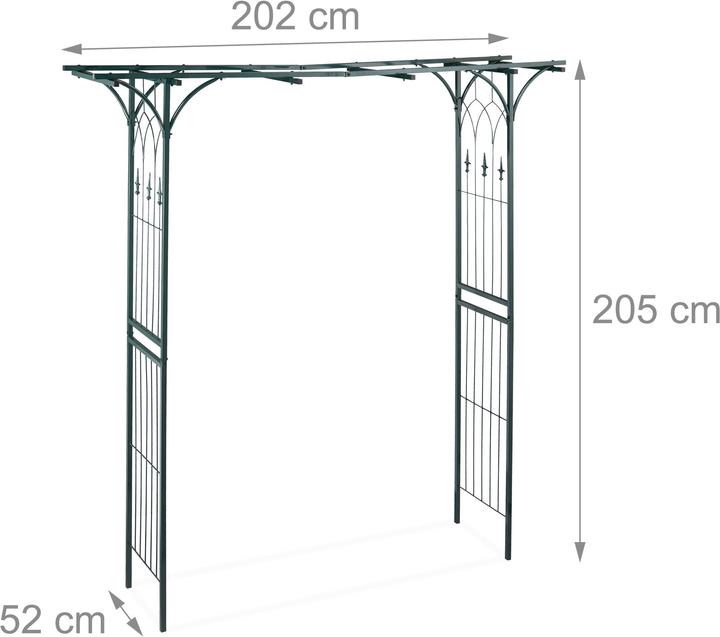 Actual product image Relaxdays Rosenbogen (52 cm, 202 cm)