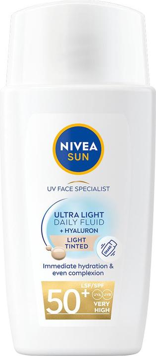 Actual product image NIVEA Sun Uv Face Special Ultra Light Daily Fluid (Sun cream face, SPF 50+, 40 ml)