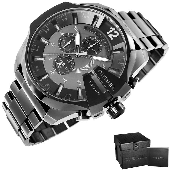 Image du produit Diesel Zegarek Zegarek Męski Mega Chief DZ4355 Czarny (Chronographe, 51 mm)