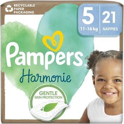 Image du produit Pampers Couche jetable Harmonie Taille 5 - 11-16 kg, 21 pièces (Taille 5, 21 pièce(s))