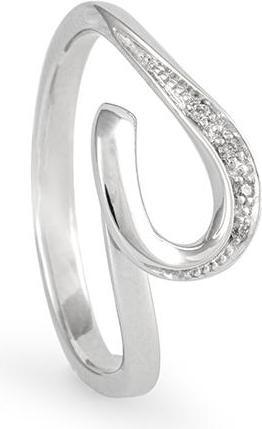 Breuning RING - BRILL. 0,025 Ct. H/si (51, 585/14 K Gold)