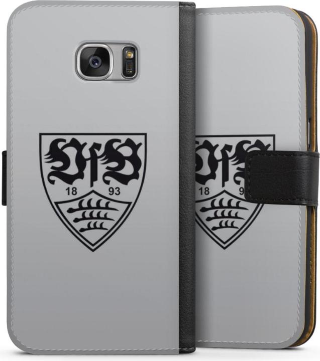 Produktbild DeinDesign Tasche für Samsung Galaxy S7 Handy Flip Case Wallet Cover Handytasche Leder Logo Offizielles (Samsung Galaxy S7)
