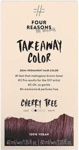 Produktbild Four Reasons Original Takeaway Color Kirschbaum 5.52 Mahagonibraun Demi-Permanent Haarfarbe Ammon (5.52 Mahagoni Braun)