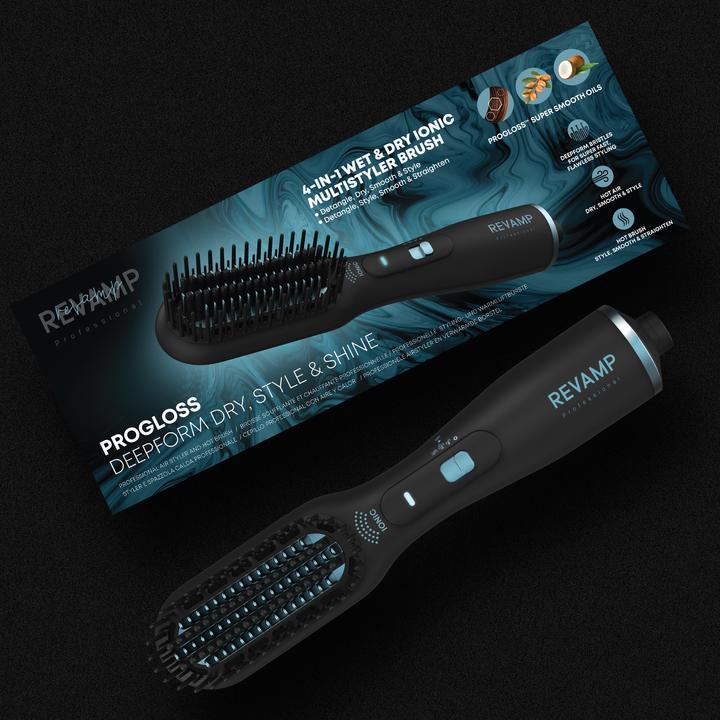 Immagine prodotto Homedics Progloss Deepform Asciuga, Modella E Lucida (Piastra per capelli)