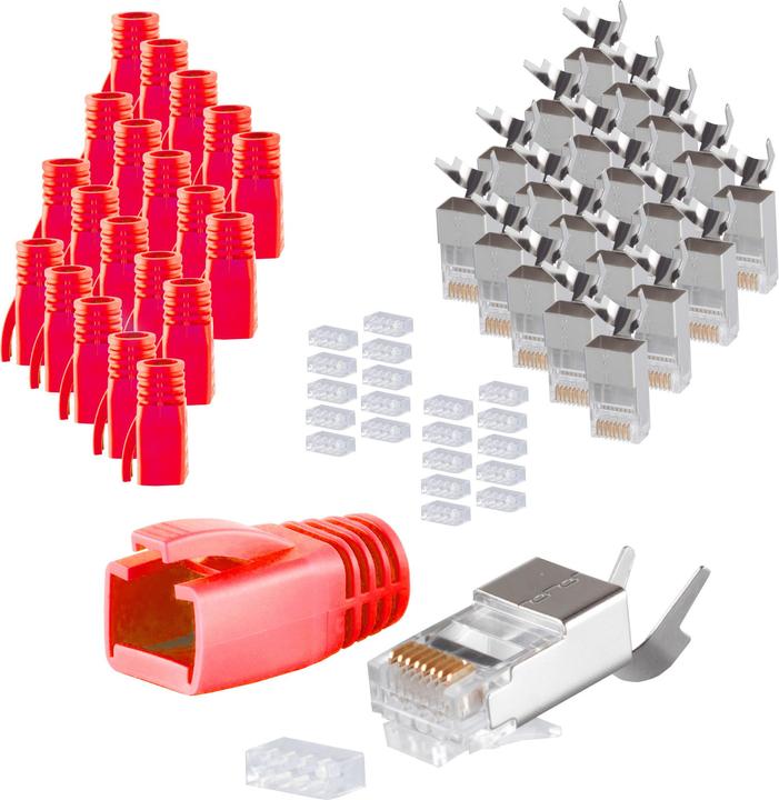 Produktbild Shiverpeaks S/CONN maximum connectivity Netzwerk Modular Stecker RJ45 SET für Verlegekabel bis AWG 23, Stecker m (CAT6, 20 m)