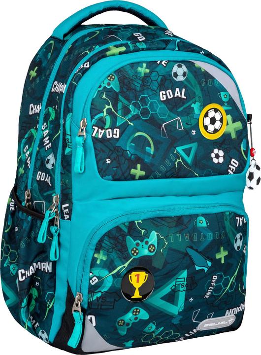 Produktbild Belmil Maxi Pack Schulrucksack mit Brustgurt 2tlg. Set "Football Goa (22 l)