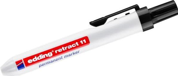 Produktbild Edding Permanent Marker 11 schwarz (Schwarz, 3 mm, 1 x)