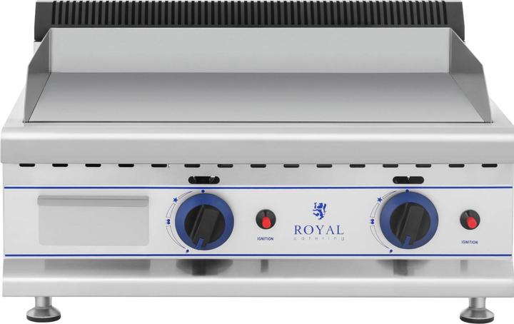 Produktbild Royal Catering Grill Gasgrill Gasbräter Griddleplatte Grillplatte Griddle Bratplatte Bräter Gas (3 kW)