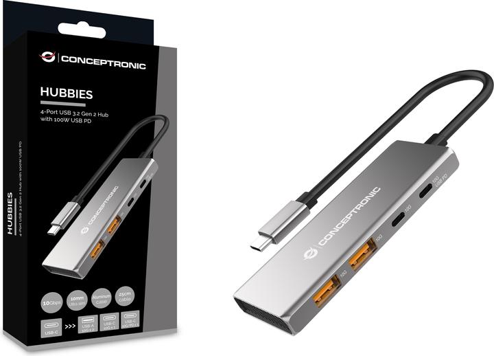 Actual product image Conceptronic HUBBIES15G (USB-C, 4 Ports)