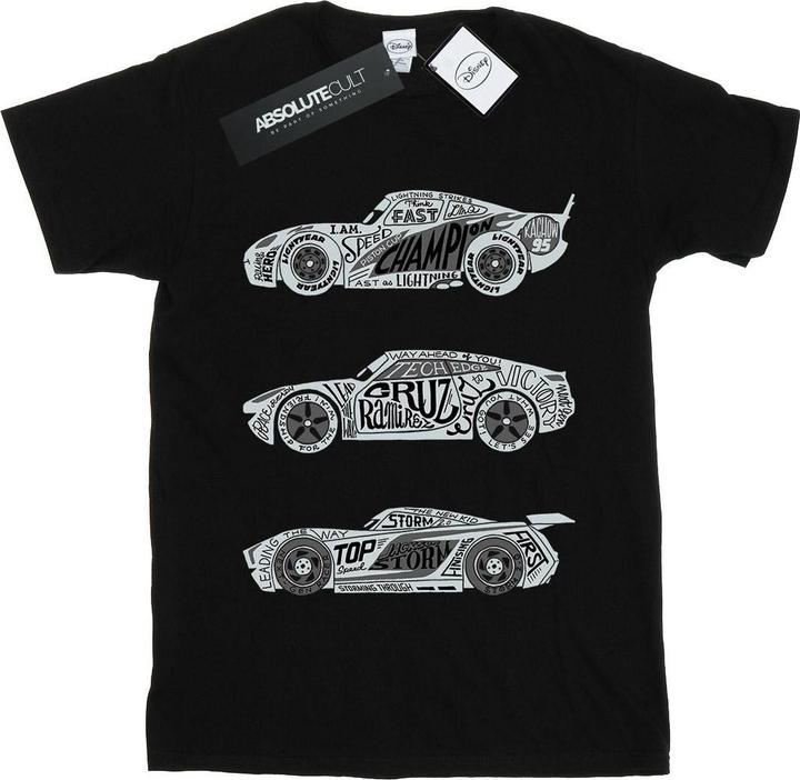 Disney Cars Text Racers TShirt (L)