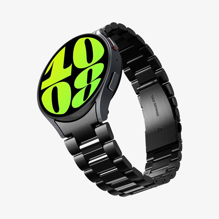 Actual product image Spigen Pasek Modern Fit Band na Samsung Galaxy Watch 6 (44 mm) - czarny (Stainless steel)