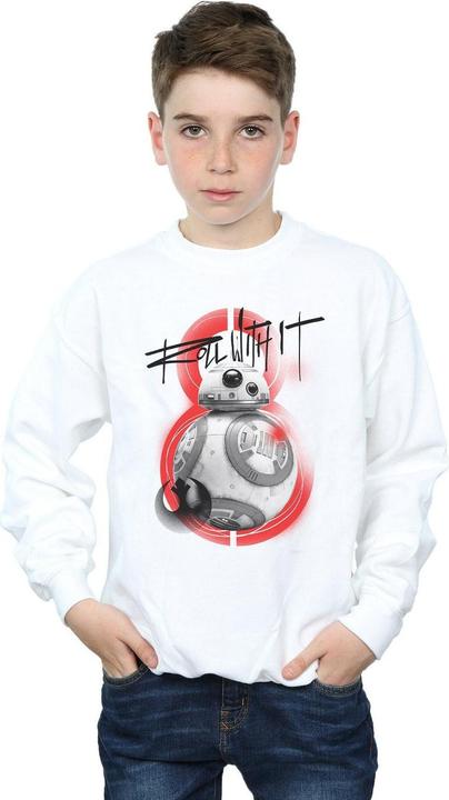 Produktbild Star Wars The Last Jedi BB8 Roll With It Sweatshirt Jungen (140, 146)