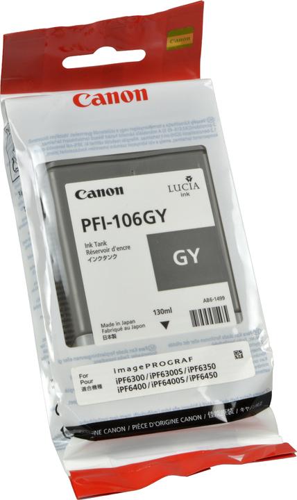 Actual product image Canon Pfi-106gy (GY)