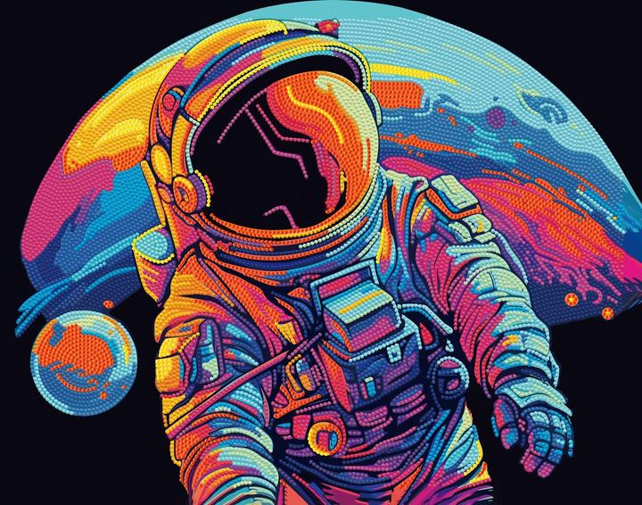 Produktbild Diamond Dotz Diamond Painting Neon Astronaut