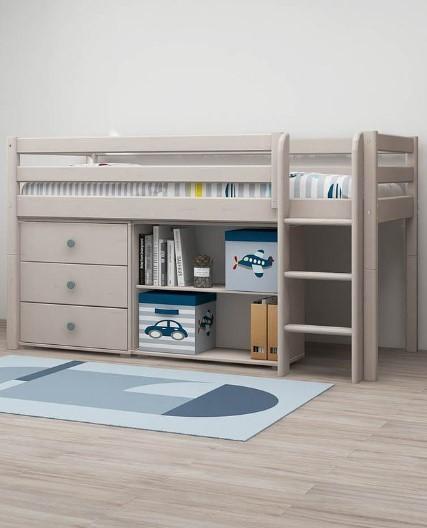 Immagine prodotto Flexa Letto classico a mezza altezza con scala dritta (90 x 200 cm)