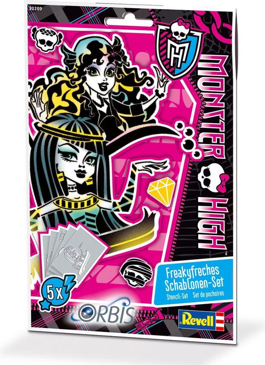 Actual product image Revell Monster High III Stencil Set